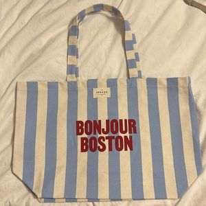 Exclusive Sezane Boston Tote Bag